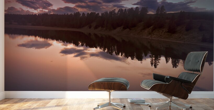 Yellowstone Lake Autumn Reflections Wall Murals