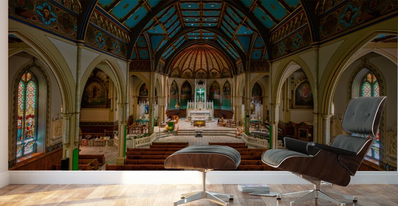 St. John Baptist Catholic Church of Plattsburgh New Yrk Wall Murals