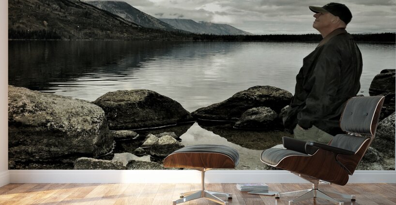 Teton Mountains The  Longing  Wall Murals