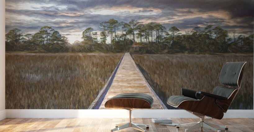 Hunting Island Marsh Walk Wall Murals