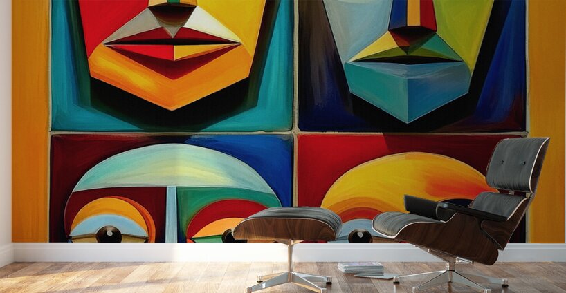 Faces in a Quandry Wall Murals