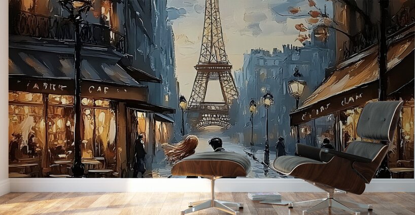 Evening Elegance in Paris 4 Wall Murals