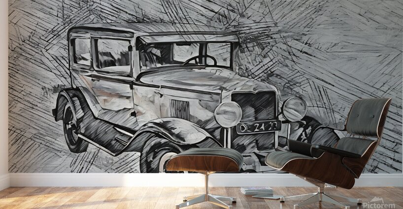 car sketch real 2408234 Wall Murals