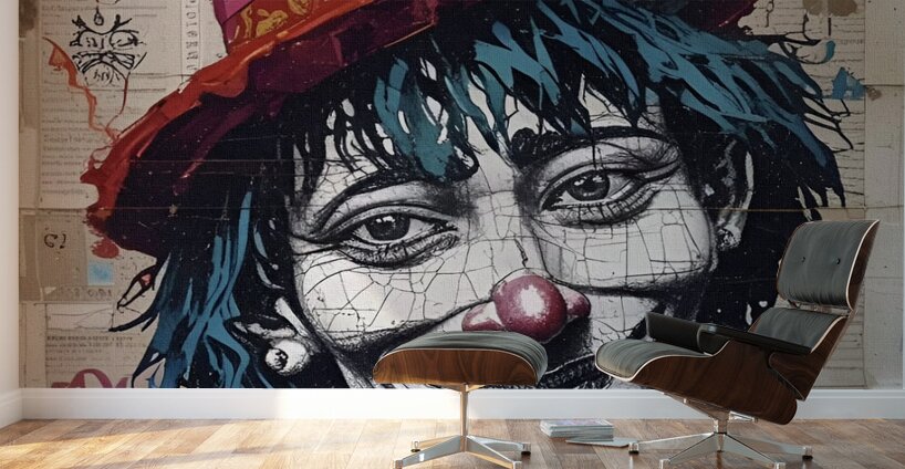 The Smiling Clown 2024 08 10 10 03 38 Wall Murals