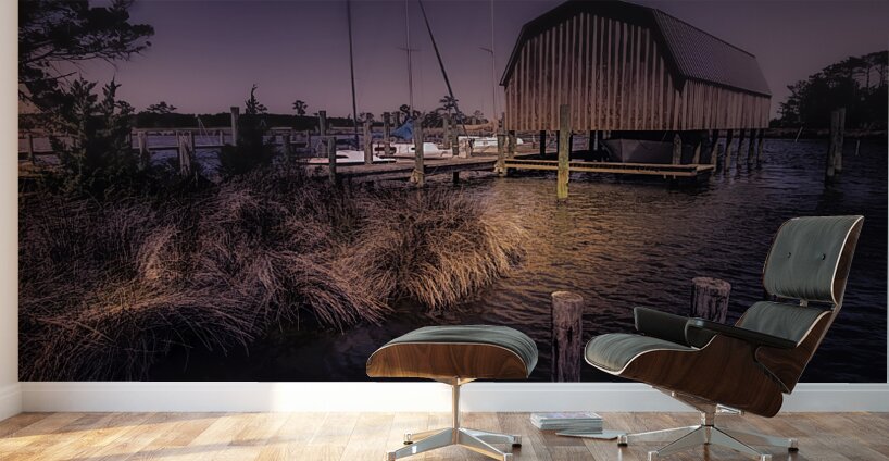 Roanoke Island Boathouse Wall Murals
