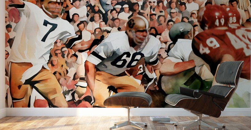 1971 Colorado vs. Oklahoma Football Art Wall Murals