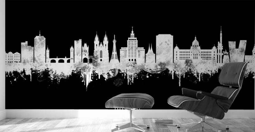 Prague Czech Republic BW Wall Murals