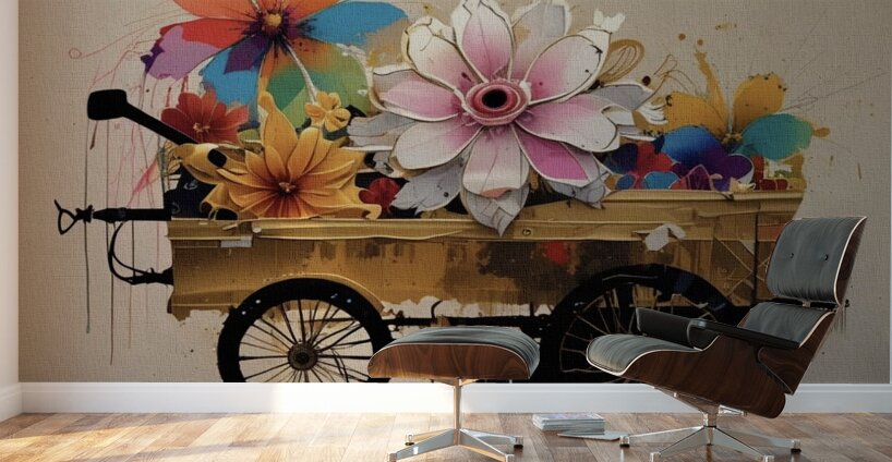 The Golden Flower Wagon2024 09 22 09 40 52 Wall Murals