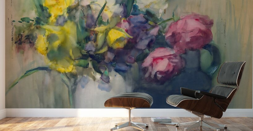 1880 Flowers  Wall Murals