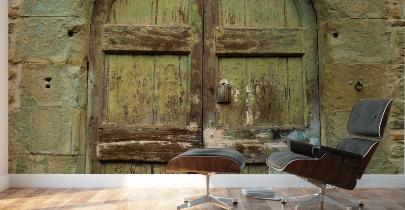 Rustic Tuscan Door Wall Murals