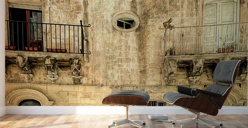 Pulgia Four Ancient Doors in Lecce Wall Murals