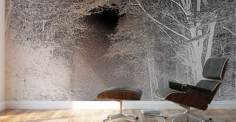 Down the Ominous Tunnel Wall Murals