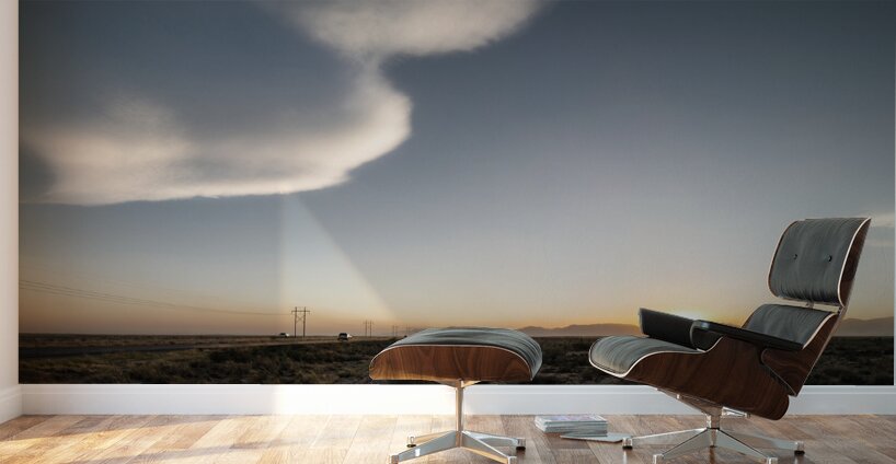 Sunset over US Route 70 Wall Murals