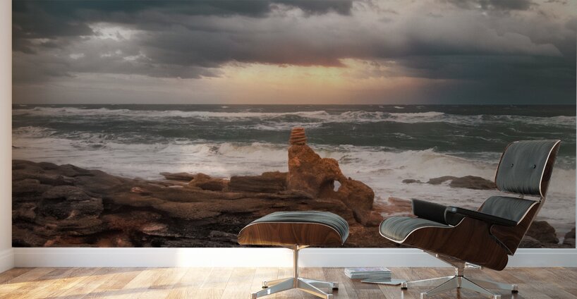 Florida Palm Coast Cochina Sunset Cairn Wall Murals