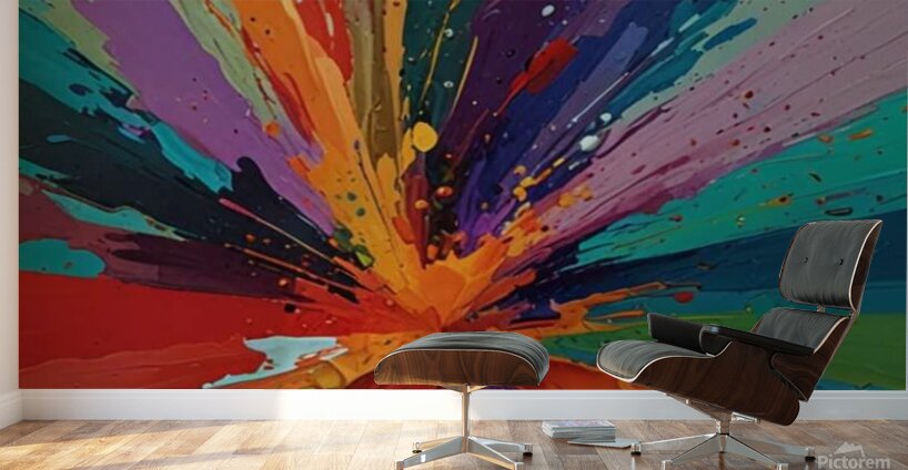 Mix colors with the beauty of life Wall Murals