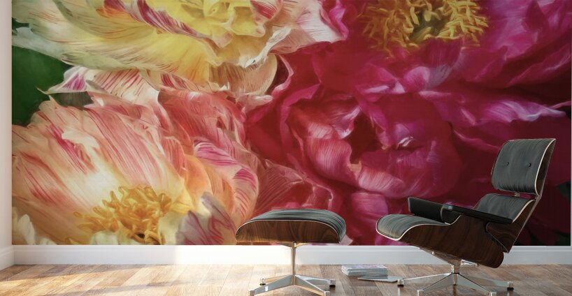 Soft As a Cloud Peonies Wall Murals