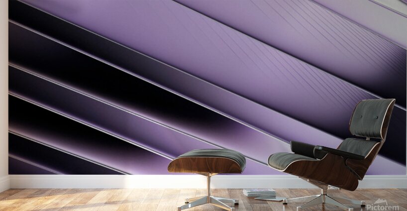 Abstract Purple Layers  Wall Murals