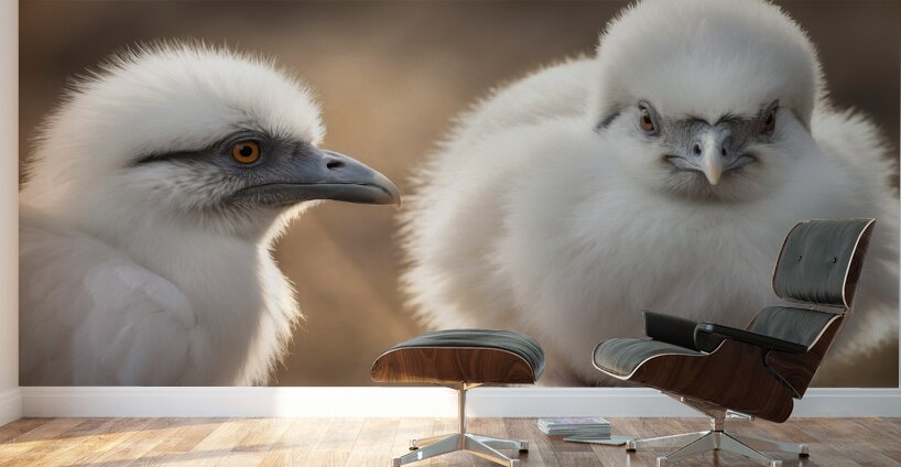 White Flora Fauna and Fabric Dream of Matisse 25 Wall Murals