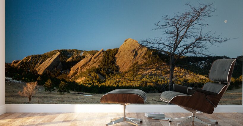 Boulder Colorado Flatirons Early Morning Light Wall Murals