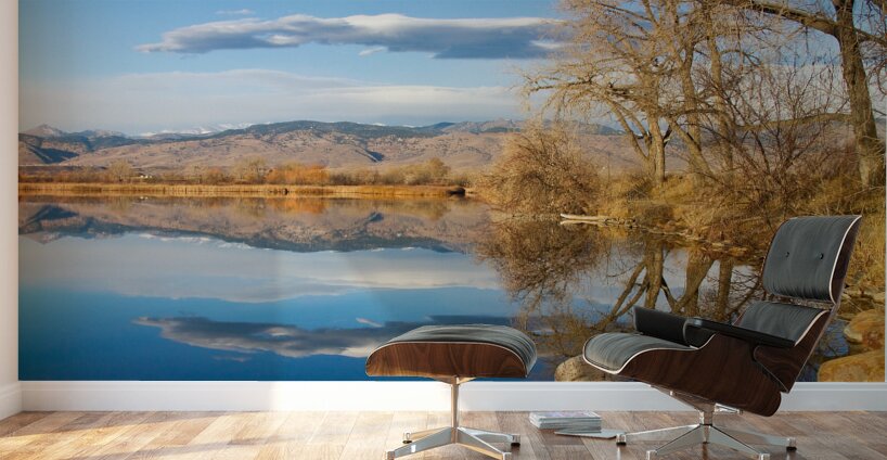 Colorado Rocky Mountain Lake Reflection View Wall Murals