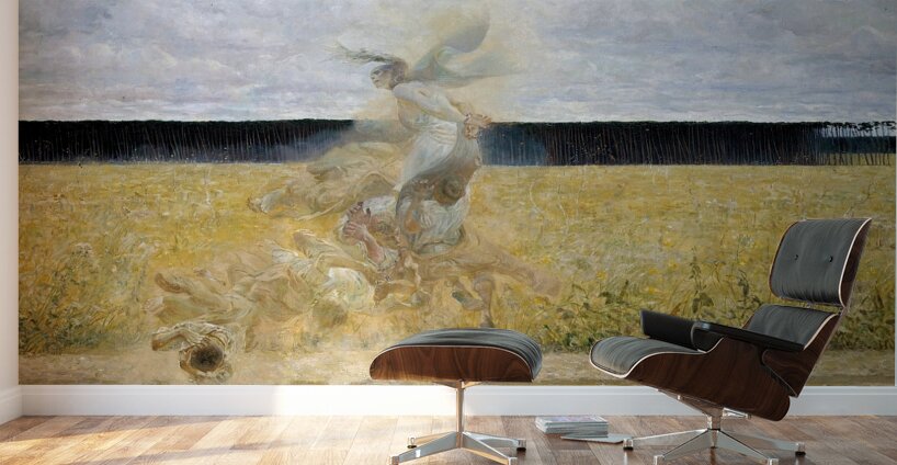 In the Dust Storm [1893–1894] by Jacek Malczewski [1854–1929] Wall Murals