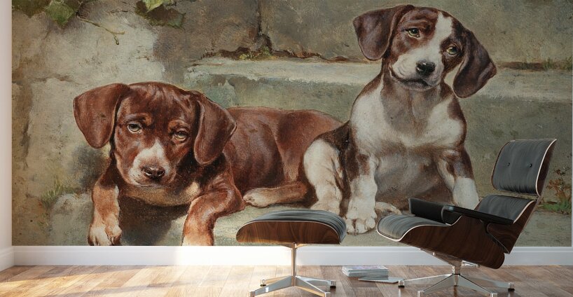 Gestörte Siesta by Carl Reichert [1836–1918] Wall Murals