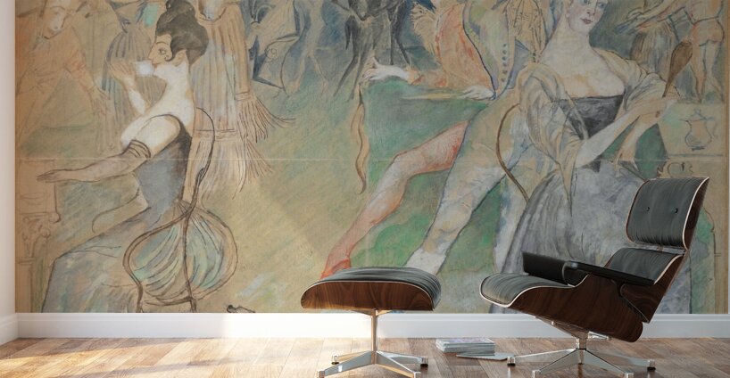 At Figaro’s [at a hairdresser’s] [1917] by Zygmunt Waliszewski [1897–1936] Wall Murals