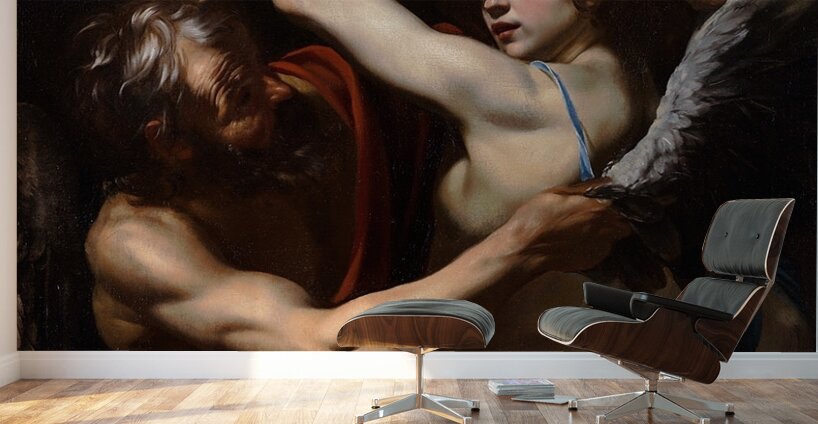 Daedalus and Icarus [circa 1625] by Orazio Riminaldi [1593–1630] Wall Murals