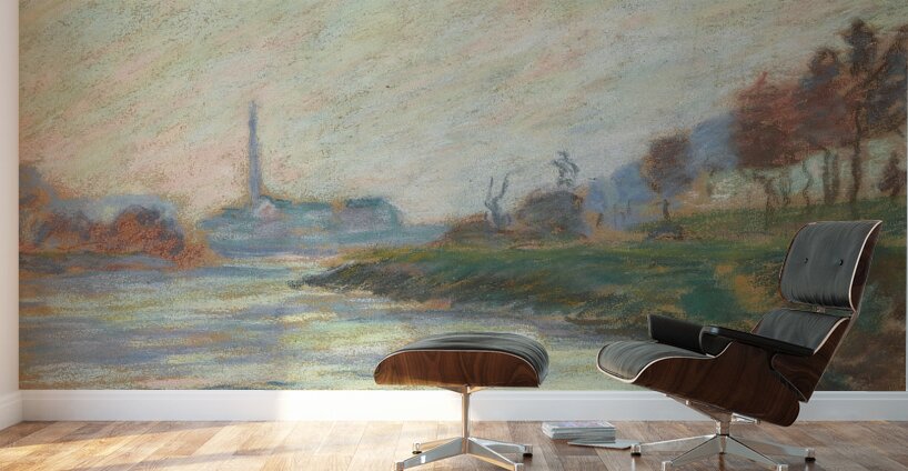 Confluent De La Marne Et De La Seine. Île De La France [1885] by Armand Guillaumin [1841–1927] Wall Murals