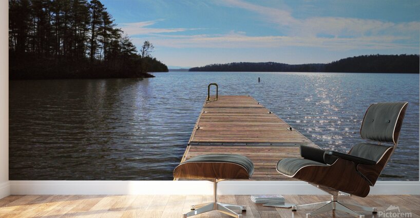 Dock by the water Wall Murals