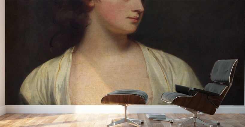 Portrait of a Woman. Said to Be Emily Bertie Pott [1781] by George Romney [1734–1802] Wall Murals