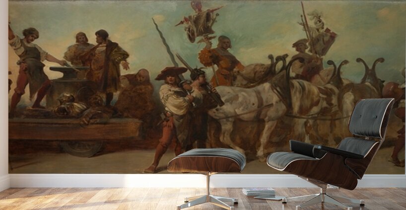 Entwurf zum Festzug 1879 – Die Schmiede [1879] by Hans Makart [1840–1884] Wall Murals