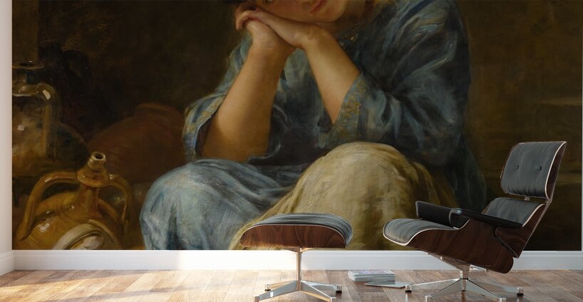 The Ionian Pottery Seller [1881] by Edwin Long [1829–1891] Wall Murals