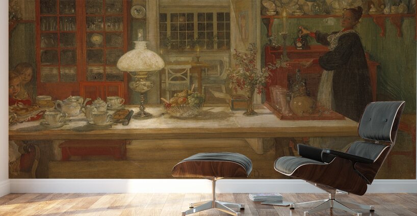 Getting Ready for a Game [1901] by Carl Larsson [1853–1919] Wall Murals