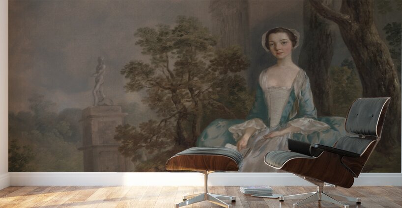 Portrait of a Woman [ca. 1750] by Thomas Gainsborough [1727–1788] Wall Murals