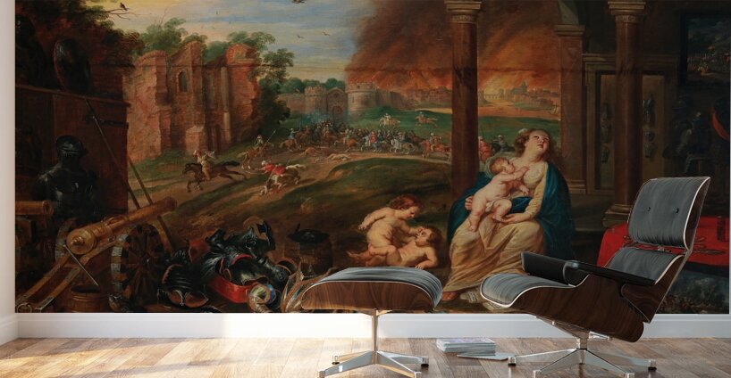 Allegory of touch by Frans Wouters [1612–1659] Wall Murals