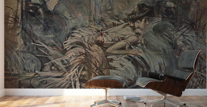 The Artist’s Model by Giovanni Boldini [1842–1931] Wall Murals