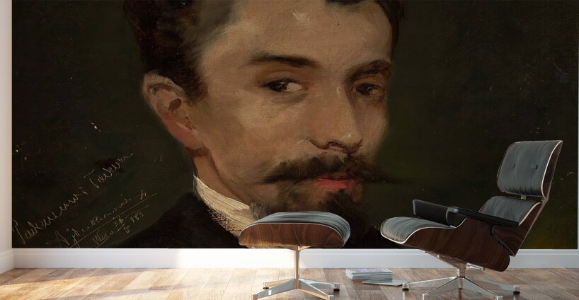 Portrait of Tadeusz Rybkowski [1883] by Tadeusz Ajdukiewicz [1852–1916] Wall Murals