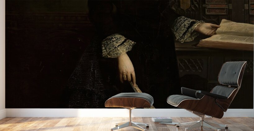 Portrait of a woman [1879] by Tadeusz Ajdukiewicz [1852–1916] Wall Murals