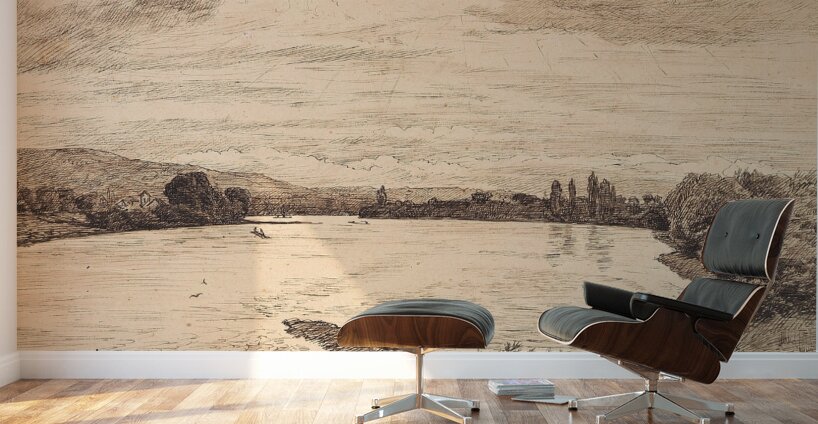 Am Wehr [Ca. 1870–1890] by Hans Thoma [1839–1924] Wall Murals