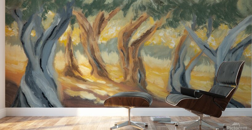 Olive Grove Wall Murals