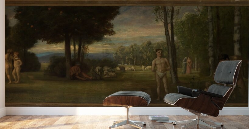 Der Garten Eden [1891] by Albert Lang [1847–1933] Wall Murals