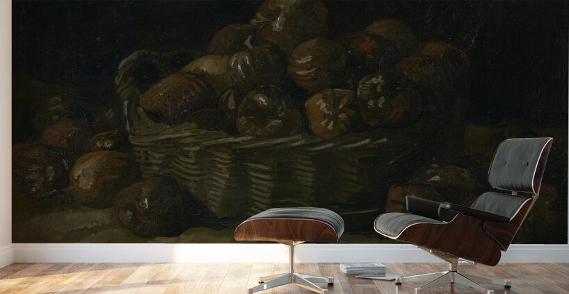 Basket of apples [1885] by Vincent van Gogh [1853–1890] Wall Murals