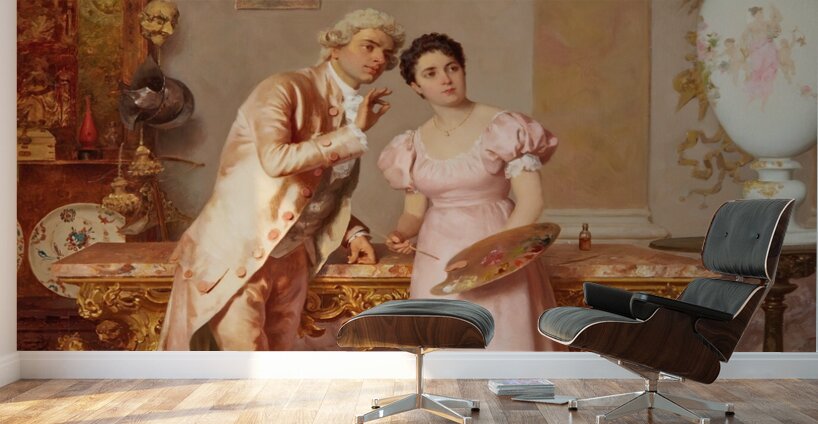 Finishing Touches by Francesco Beda [1840–1900] Wall Murals