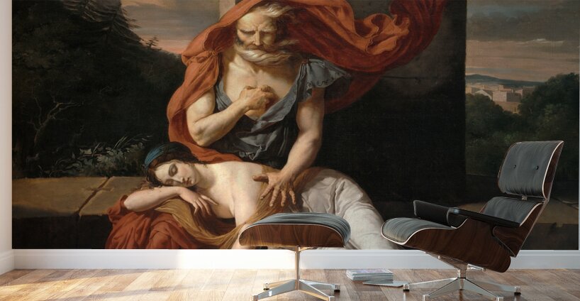 Oedipus At Colonus [1798] by Fulchran Jean Harriet [1778–1805] Wall Murals