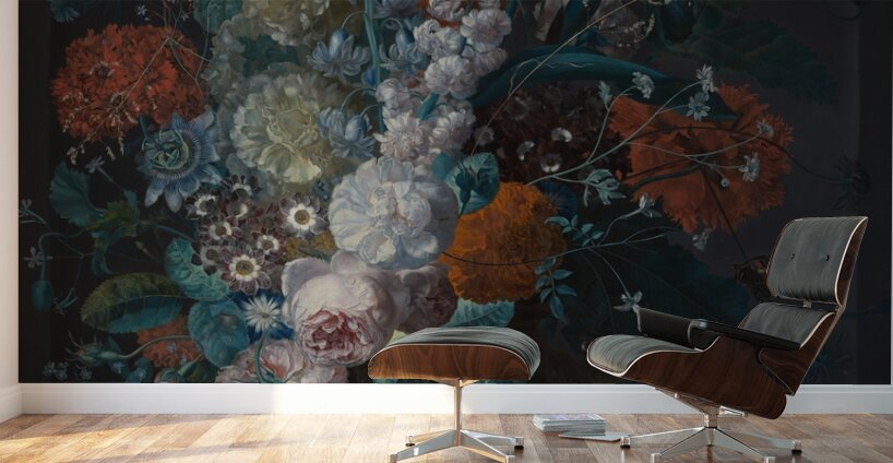 A Vase of Flowers [1716] by Margareta Haverman [1693–1722] Wall Murals