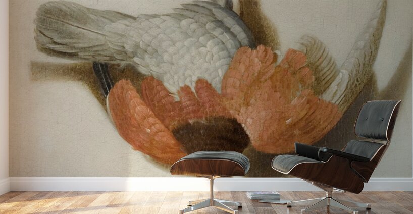 A Trompe L’œil With A Willow Ptarmigan Hanging From A Nail [1665] by Jacobus Biltius [1633–1681] Wall Murals