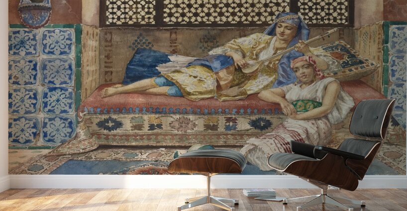 Harem song by Rudolf Ernst [1854–1932] Wall Murals