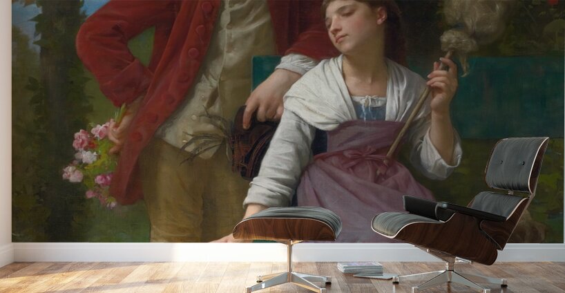 Before The Engagement by Elizabeth Jane Gardner Bouguereau [1837–1922] Wall Murals