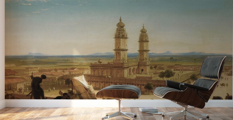 Oriental Landscape with Mosque by Alberto Pasini [1826–1899] Wall Murals